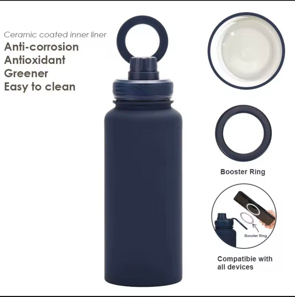 Fitura MagBottle | Magnetic Water Bottle with Phone Snap - Mount - Fitura