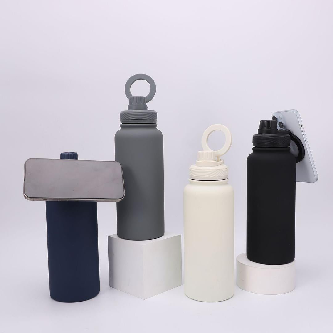 Fitura MagBottle | Magnetic Water Bottle with Phone Snap - Mount - Fitura